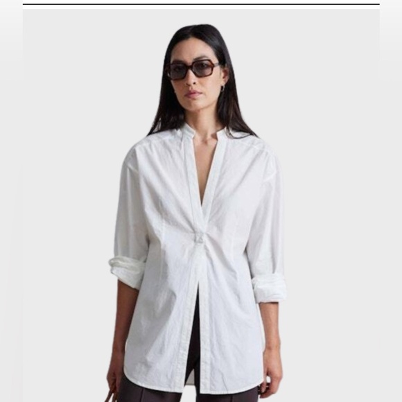 Apiece Apart Eluno Tunic XS White Cream Organic Cotton Minimalist Resort Boho - Picture 1 of 9